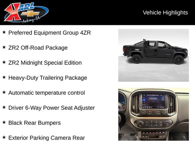 Certified 2022 Chevrolet Colorado ZR2 w/ ZR2 Midnight Special Edition AWD/4WD image 2