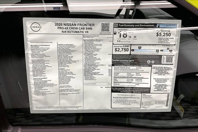 New 2026 Nissan Frontier PRO-4X w/ Pro Premium Package image 40