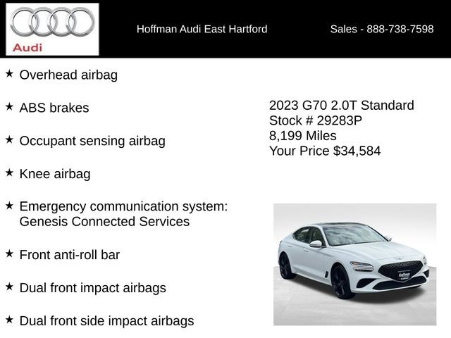 Used 2023 Genesis G70 2.0T w/ Sport Prestige Package AWD/4WD image 24