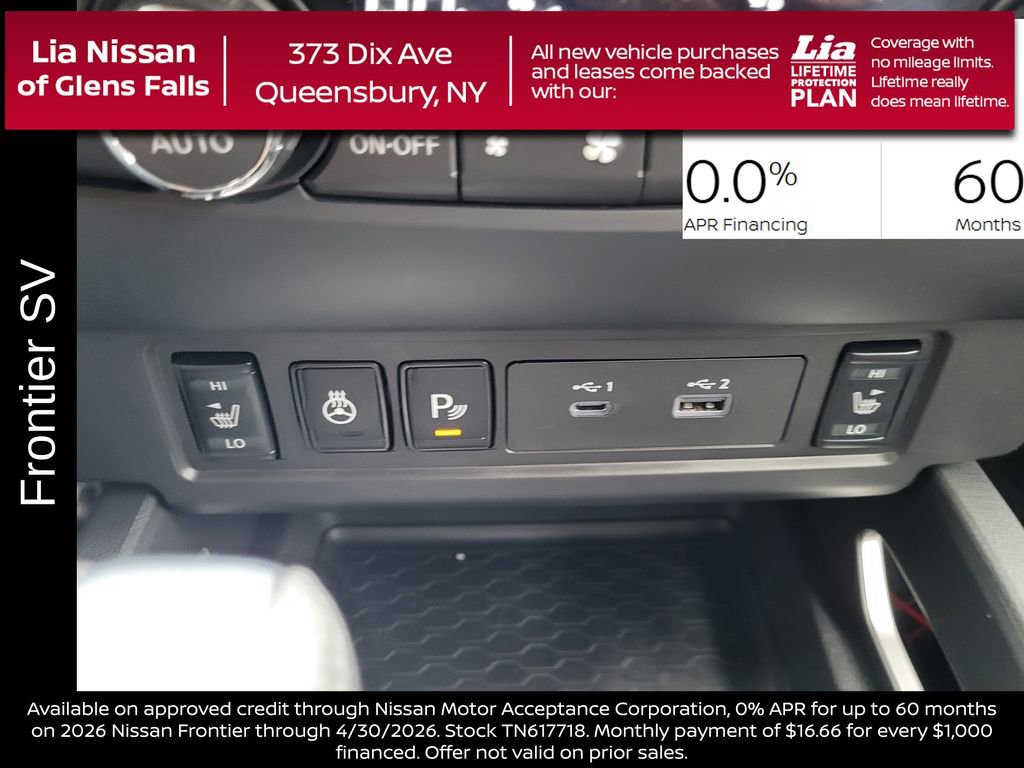 New 2026 Nissan Frontier SV w/ SV Convenience Package image 25
