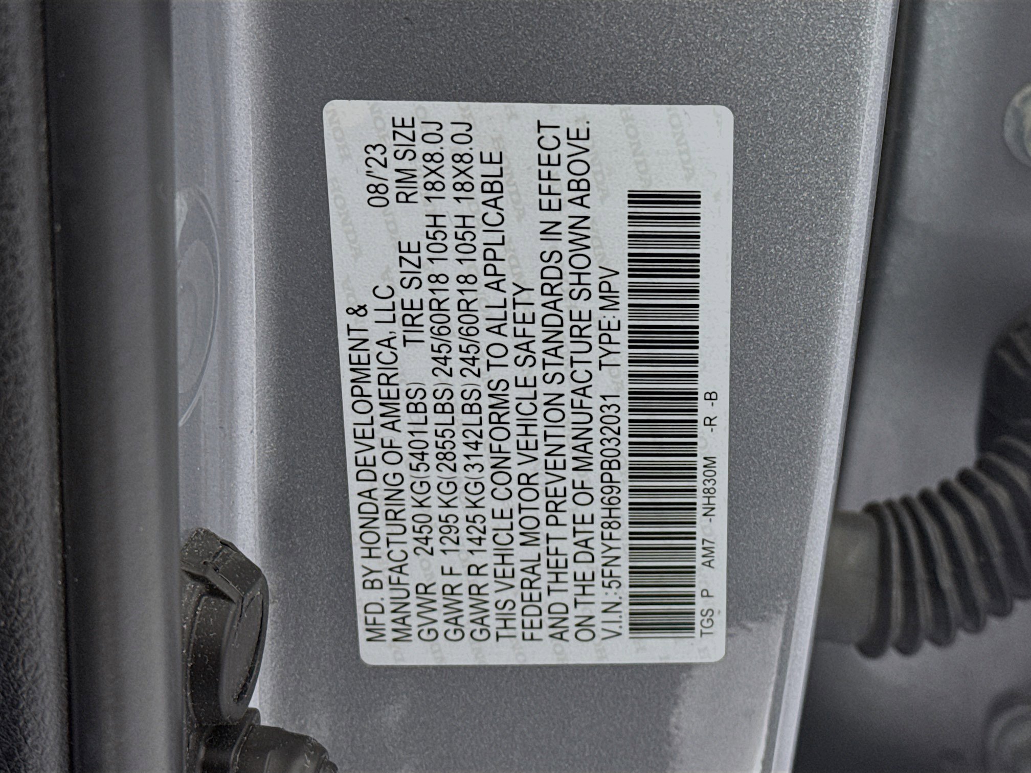 Certified 2023 Honda Passport TrailSport image 33