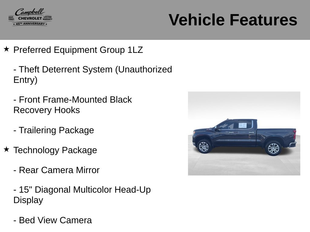 Used 2023 Chevrolet Silverado 1500 LTZ w/ LTZ Premium Package AWD/4WD image 31