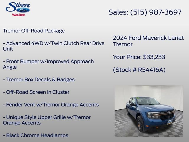 Certified 2024 Ford Maverick Tremor w/ Tremor Off-Road Package image 7