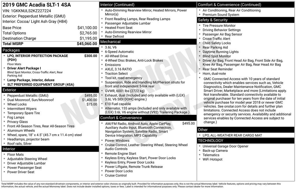 Used 2019 GMC Acadia SLT image 4