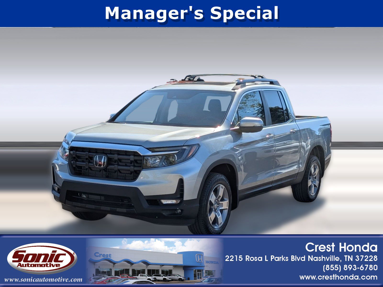New 2026 Honda Ridgeline RTL