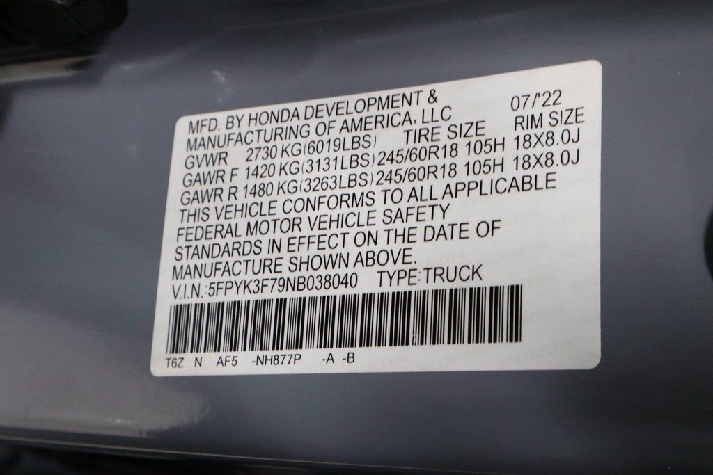 Used 2022 Honda Ridgeline RTL-E image 32