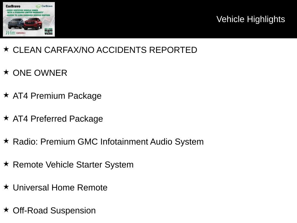Certified 2023 GMC Sierra 1500 AT4 w/ AT4 Premium Package image 14