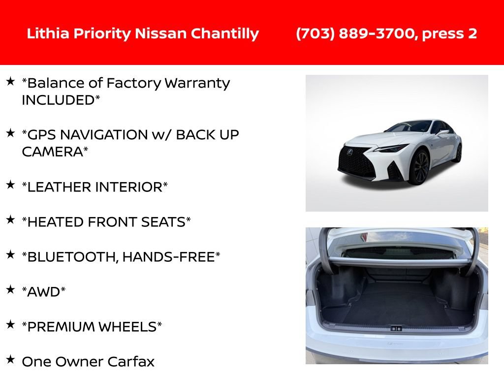 Used 2024 Lexus IS 350 F Sport AWD/4WD image 6
