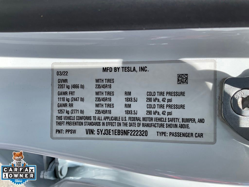 Used 2022 Tesla Model 3 Long Range AWD/4WD image 23