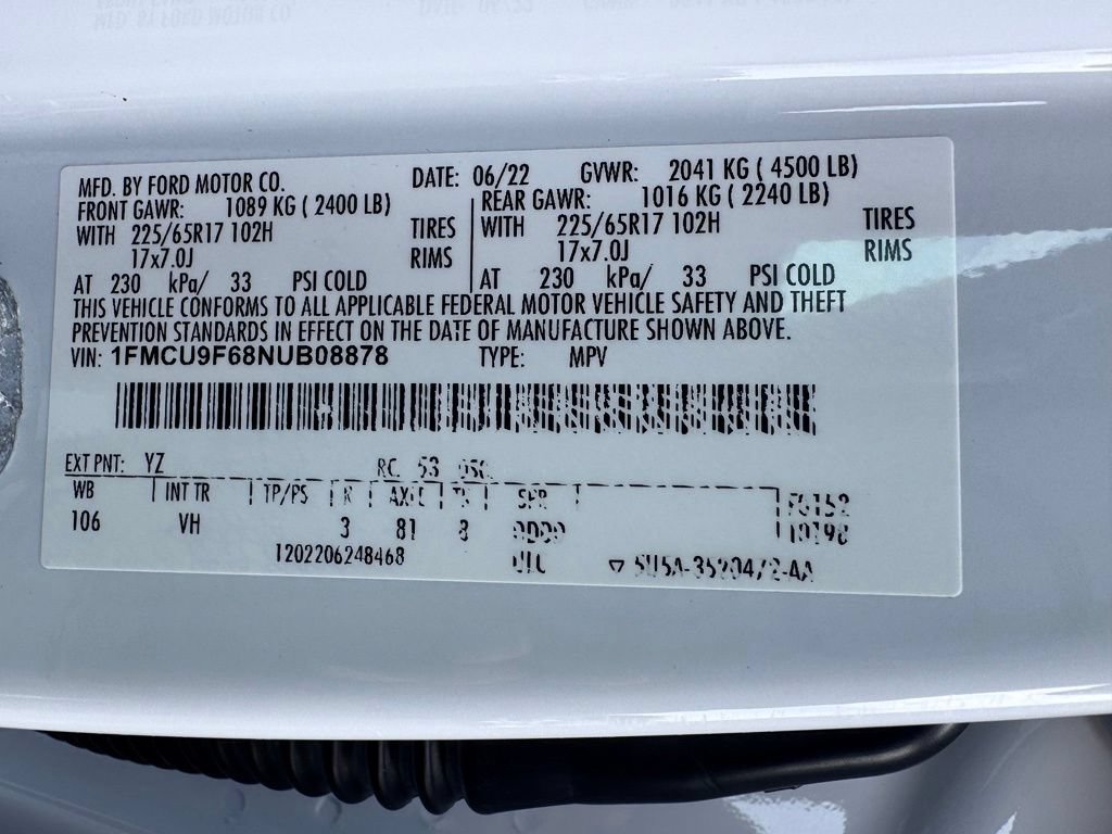 Used 2022 Ford Escape S AWD/4WD image 39