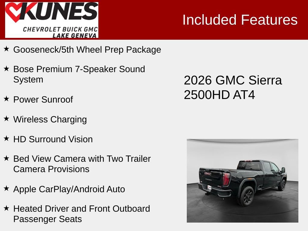 New 2026 GMC Sierra 2500 AT4 w/ AT4 Premium Plus Package AWD/4WD image 3