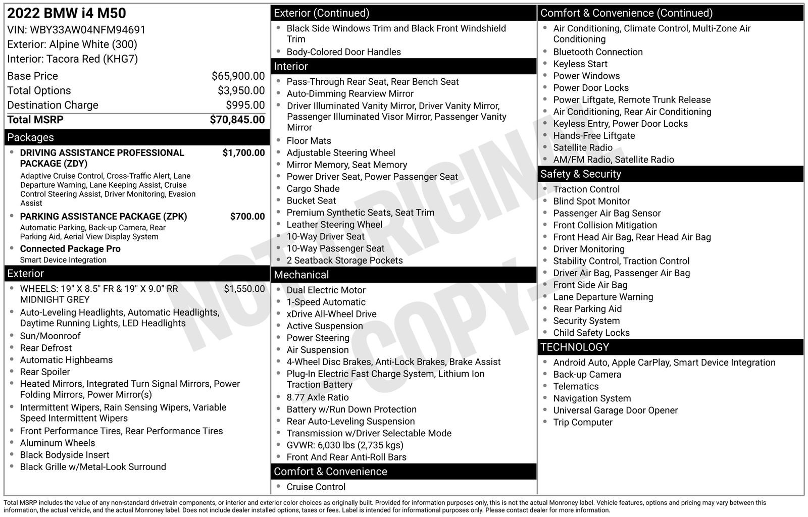 Used 2022 BMW i4 M50 image 1