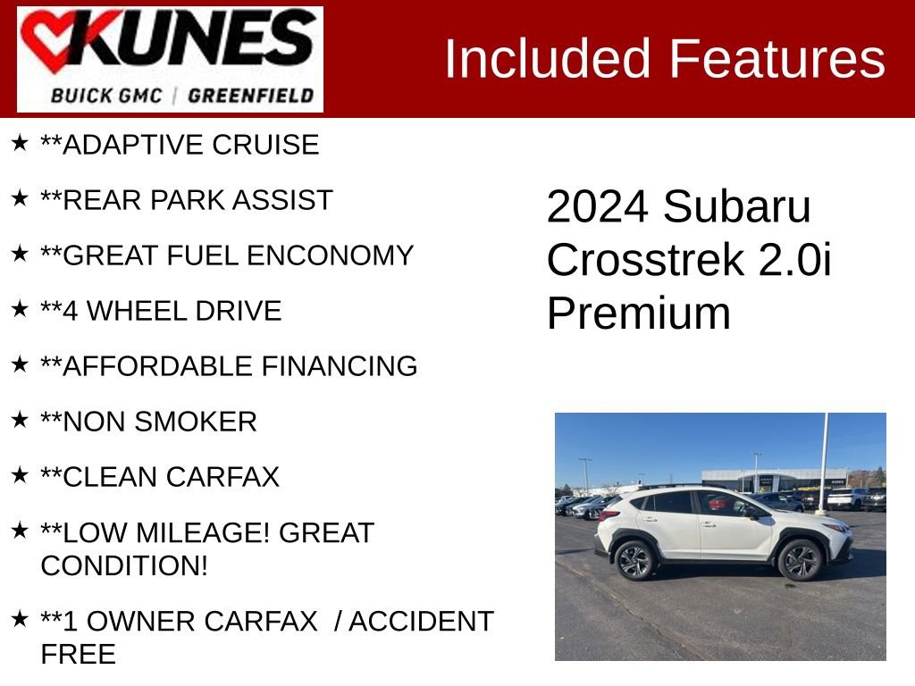 Used 2024 Subaru Crosstrek 2.0i Premium image 3