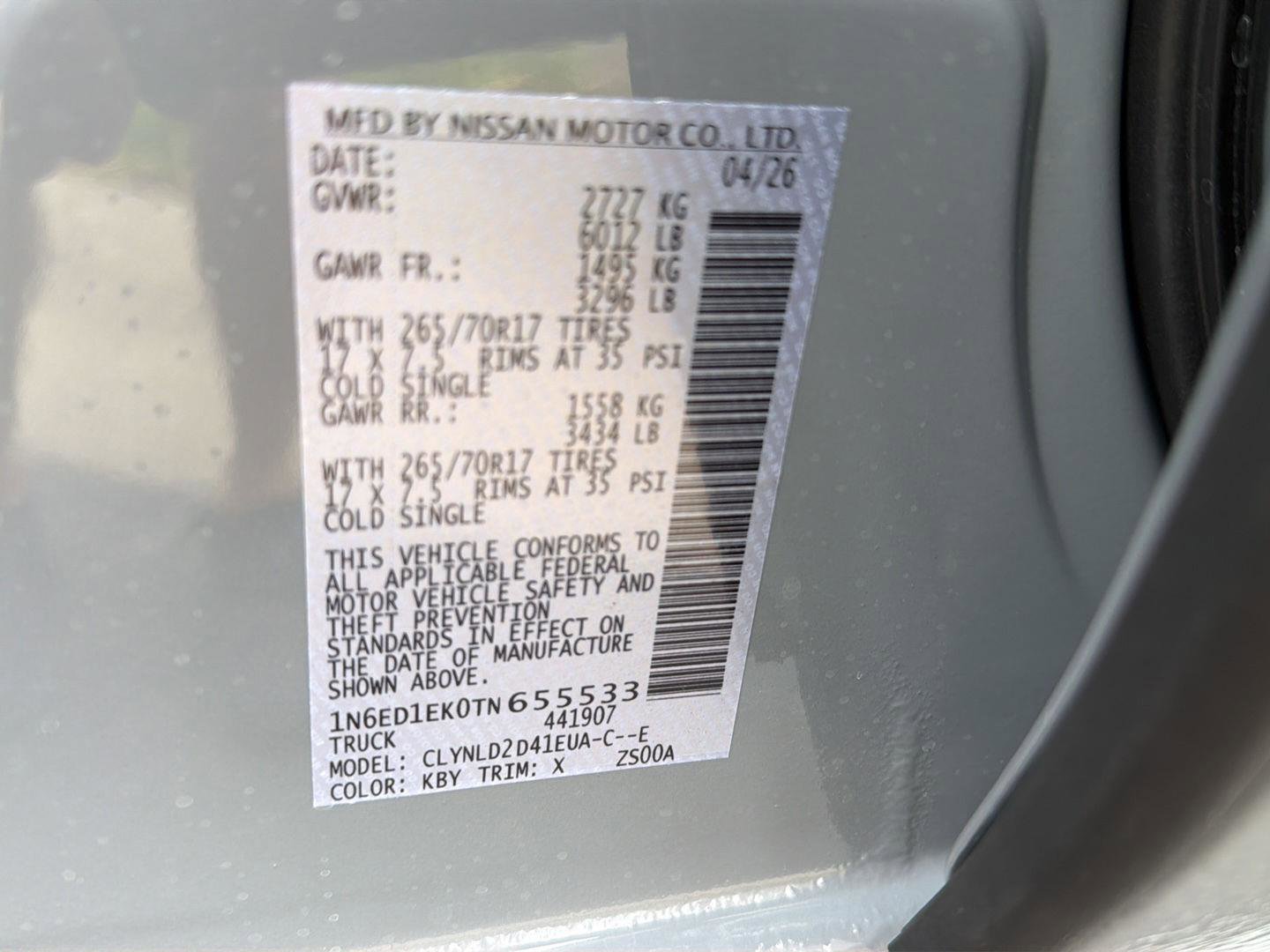 New 2026 Nissan Frontier PRO-4X w/ Pro-4x Convenience Package AWD/4WD image 35