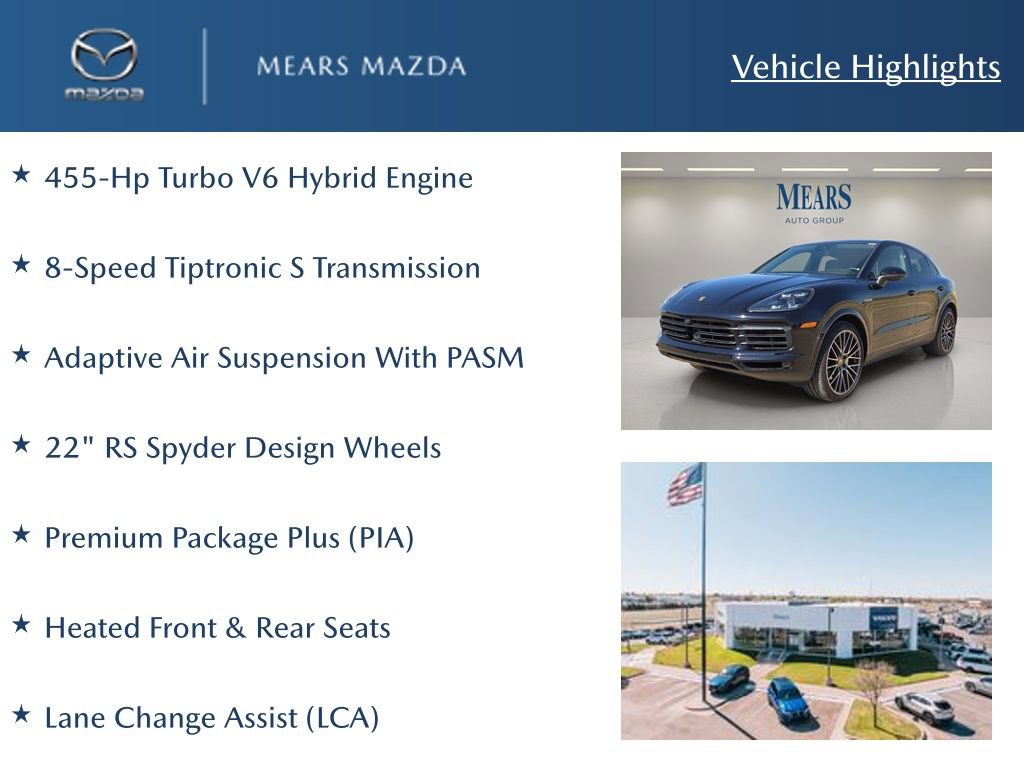 Used 2022 Porsche Cayenne E-Hybrid Coupe image 2