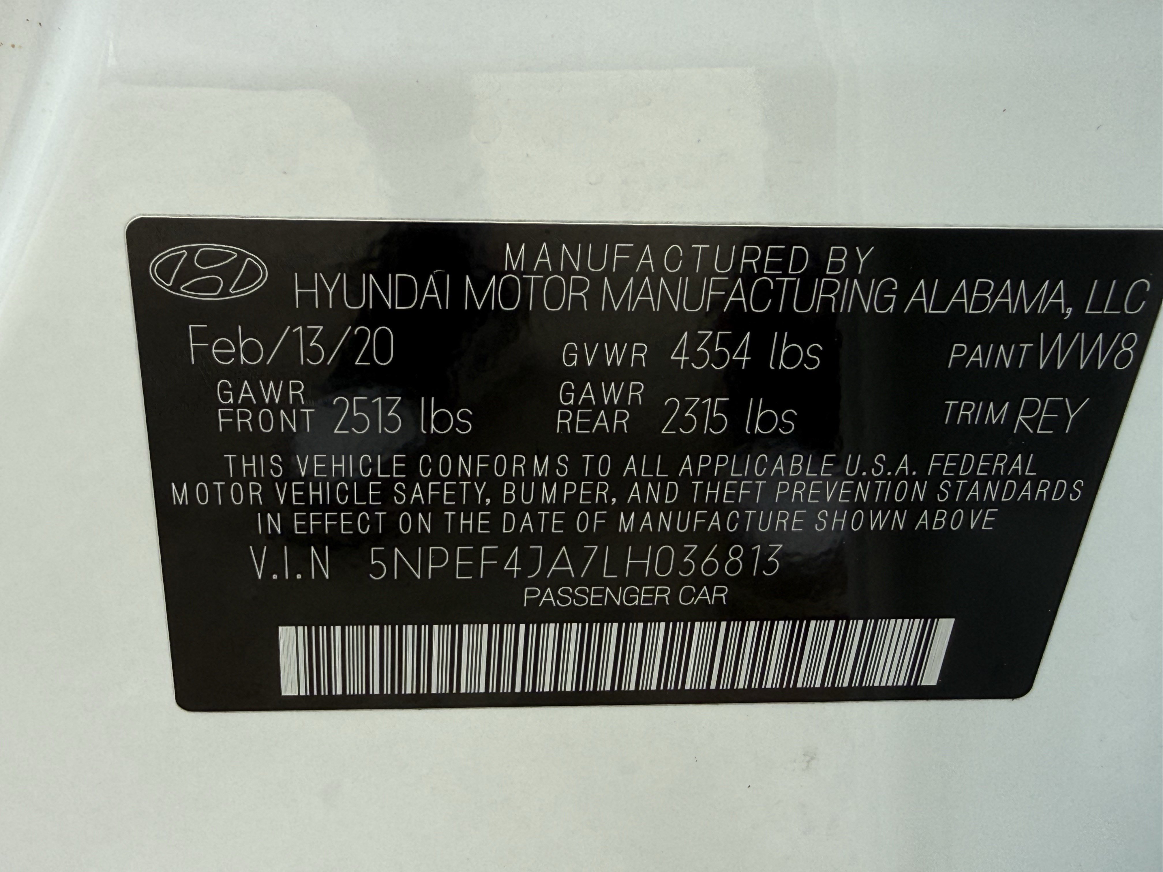 Used 2020 Hyundai Sonata SEL w/ Convenience + Sunroof Package FWD image 37