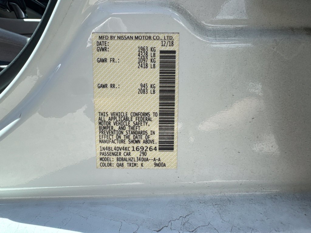 Used 2019 Nissan Altima 2.5 SV FWD image 14