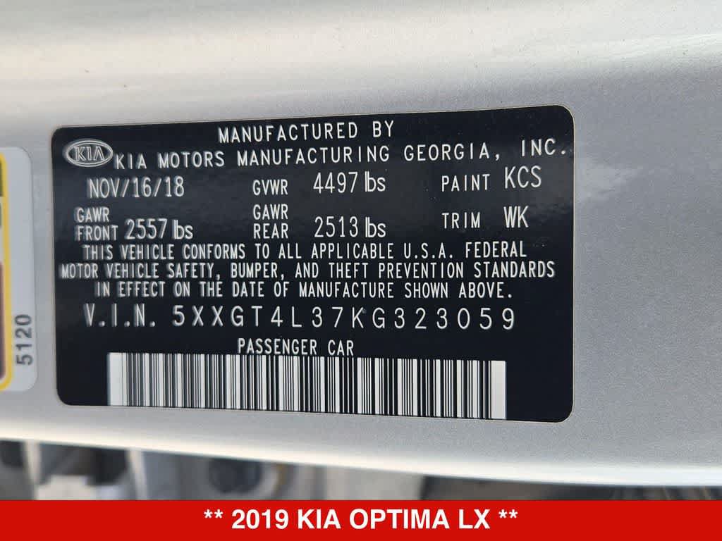 Used 2019 Kia Optima LX FWD image 33