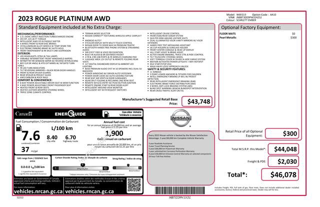 Used 2023 Nissan Rogue Platinum AWD/4WD image 35