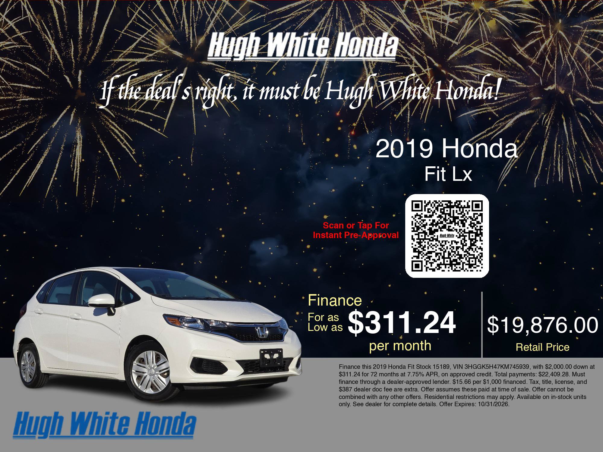 Used 2019 Honda Fit LX image 5