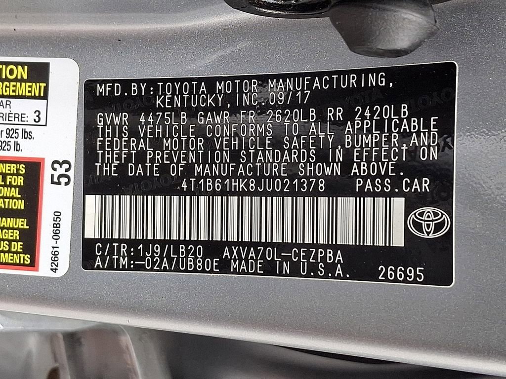 Used 2018 Toyota Camry XSE FWD image 27