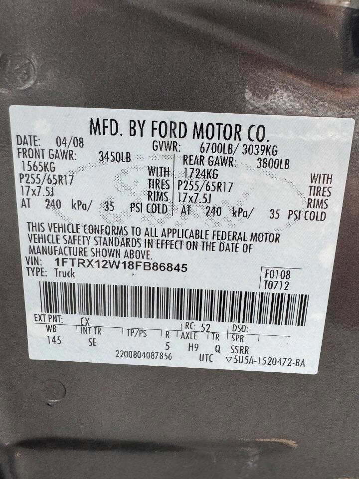 Used 2008 Ford F150 STX RWD image 27