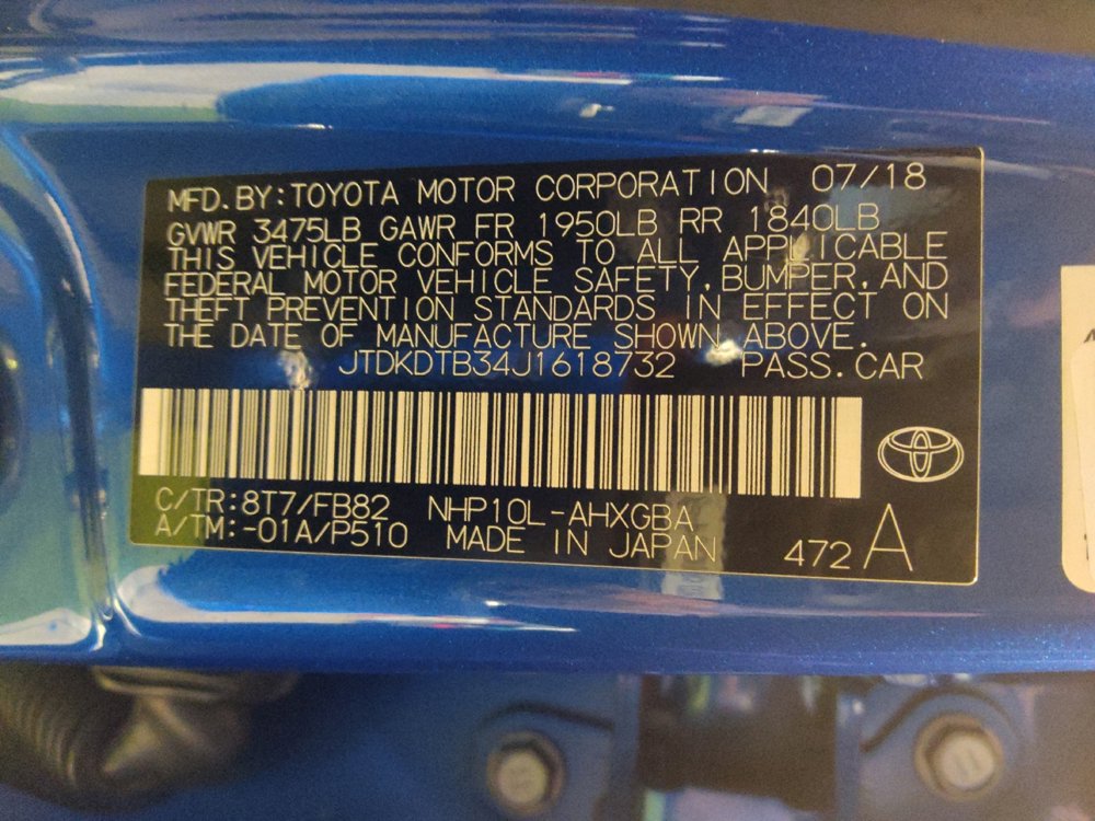 Used 2018 Toyota Prius C Three w/ Carpet Mat Package image 33