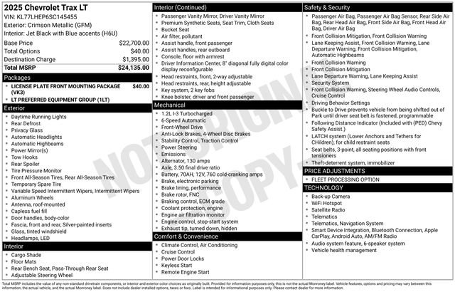 Certified 2025 Chevrolet Trax LT image 29