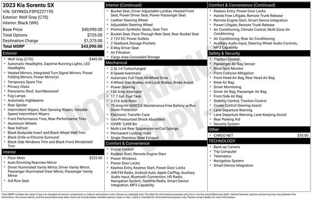 Used 2023 Kia Sorento SX image 45