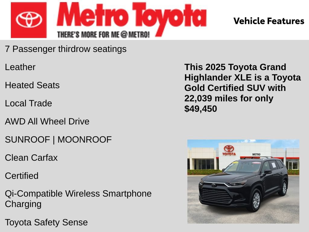 Certified 2025 Toyota Grand Highlander AWD image 6