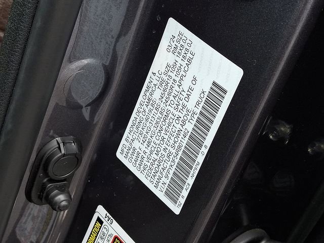 Certified 2024 Honda Ridgeline RTL image 27