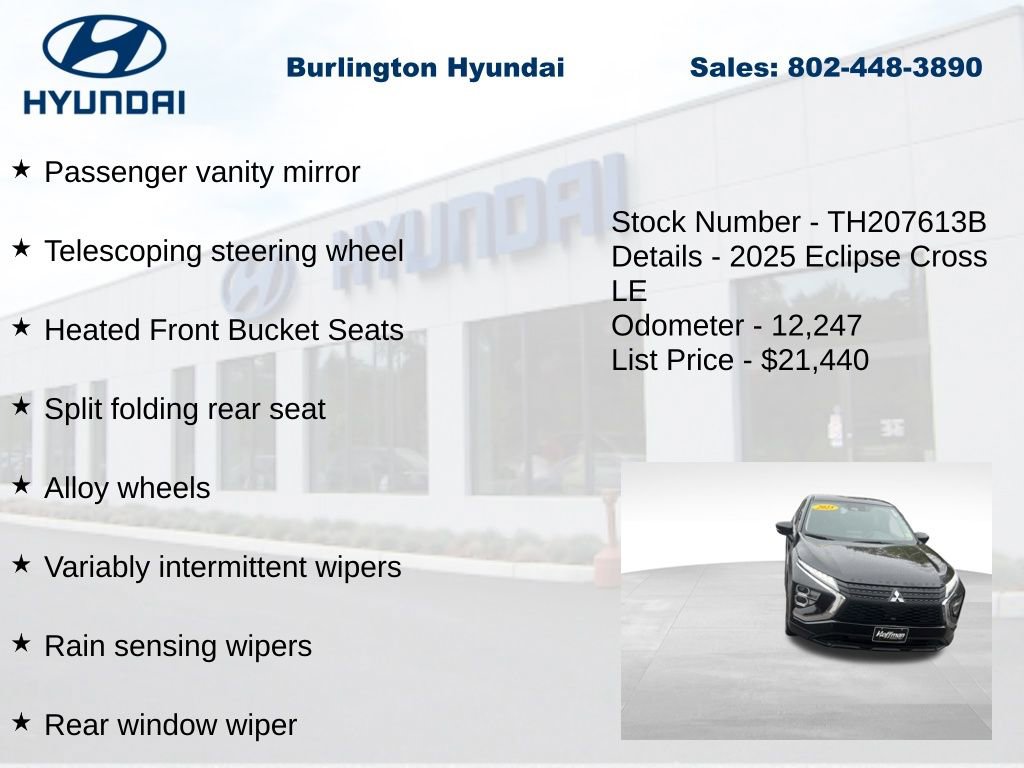 Used 2025 Mitsubishi Eclipse Cross LE AWD/4WD image 30