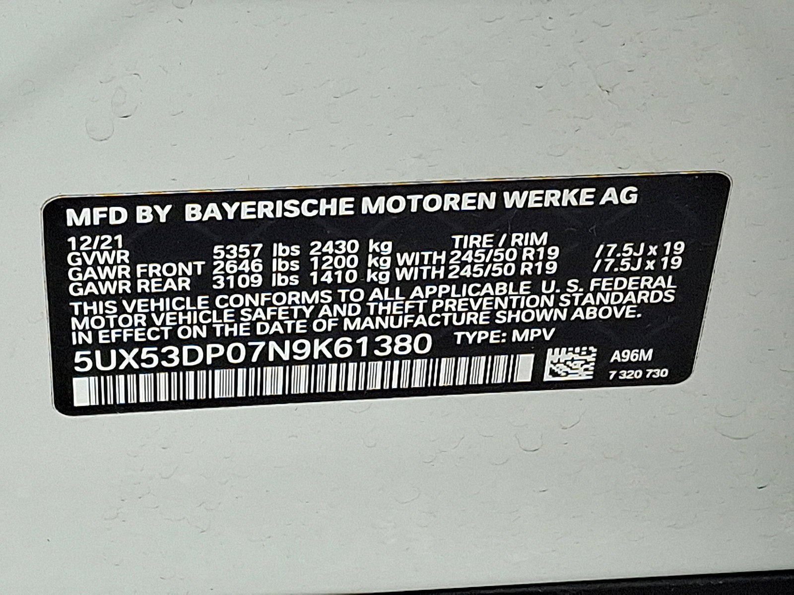 Used 2022 BMW X3 xDrive30i w/ Premium Package 2 image 27