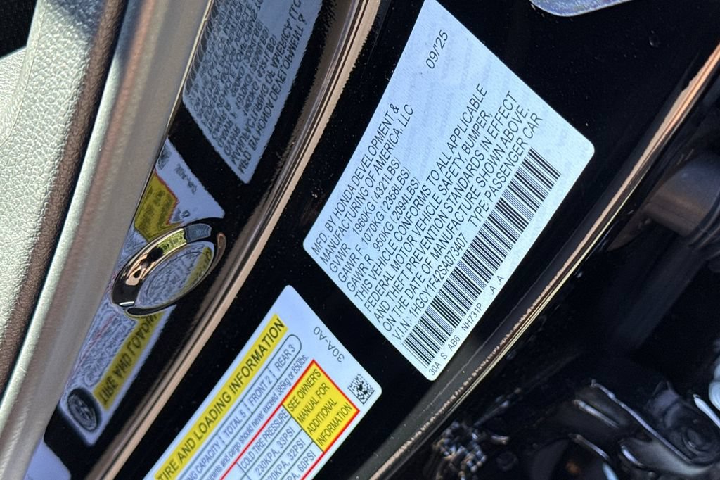 Certified 2025 Honda Accord SE image 27