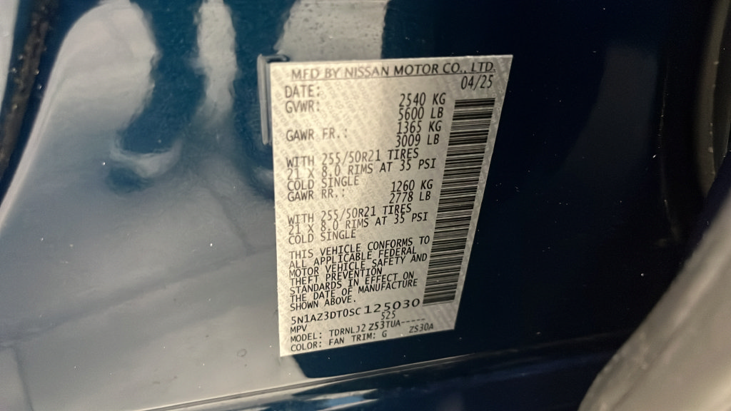 Used 2025 Nissan Murano Platinum w/ Cargo Package AWD/4WD image 28