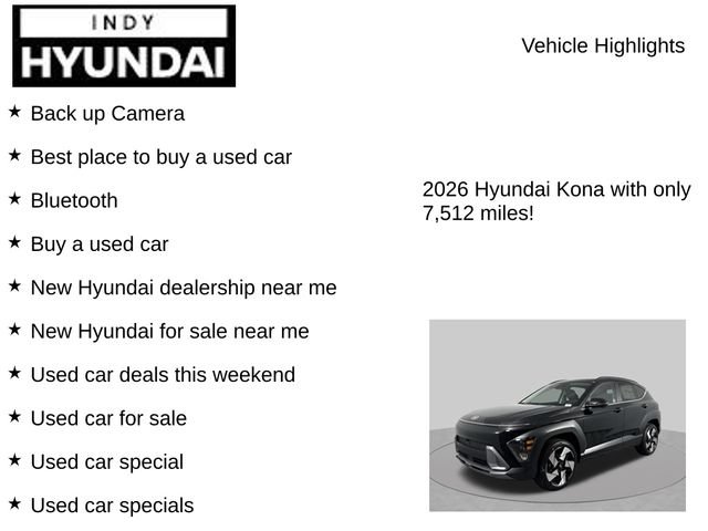Used 2026 Hyundai Kona Limited AWD/4WD image 7