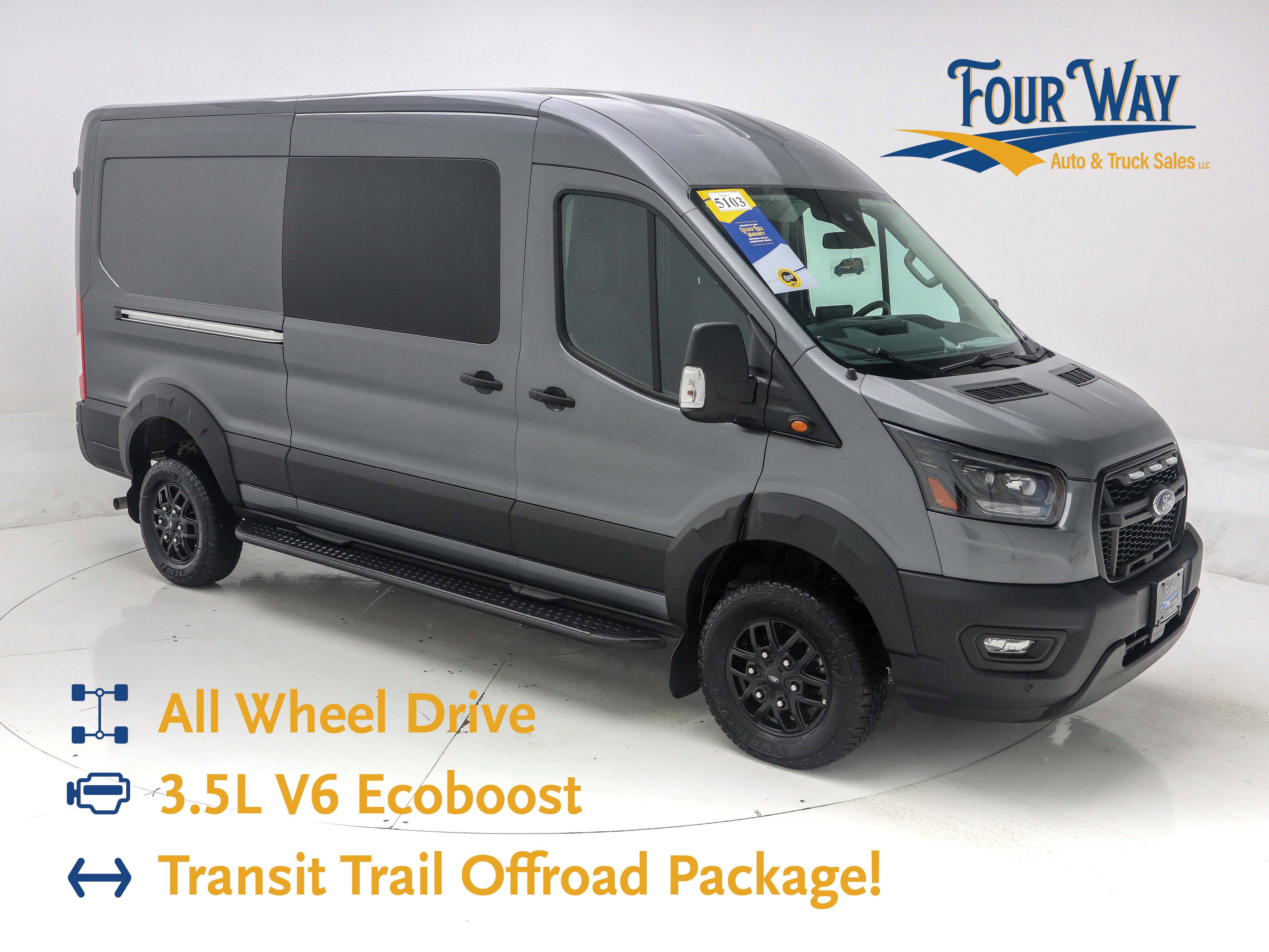 Used 2023 Ford Transit 350 Medium Roof AWD w/ Transit Trail Package