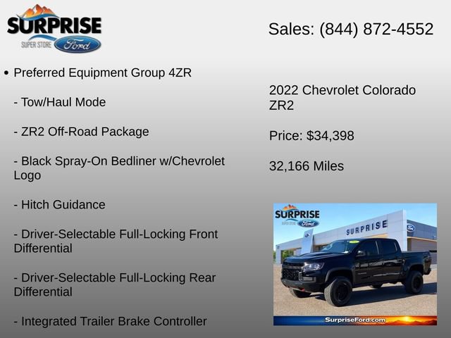 Used 2022 Chevrolet Colorado ZR2 w/ ZR2 Midnight Special Edition AWD/4WD image 6