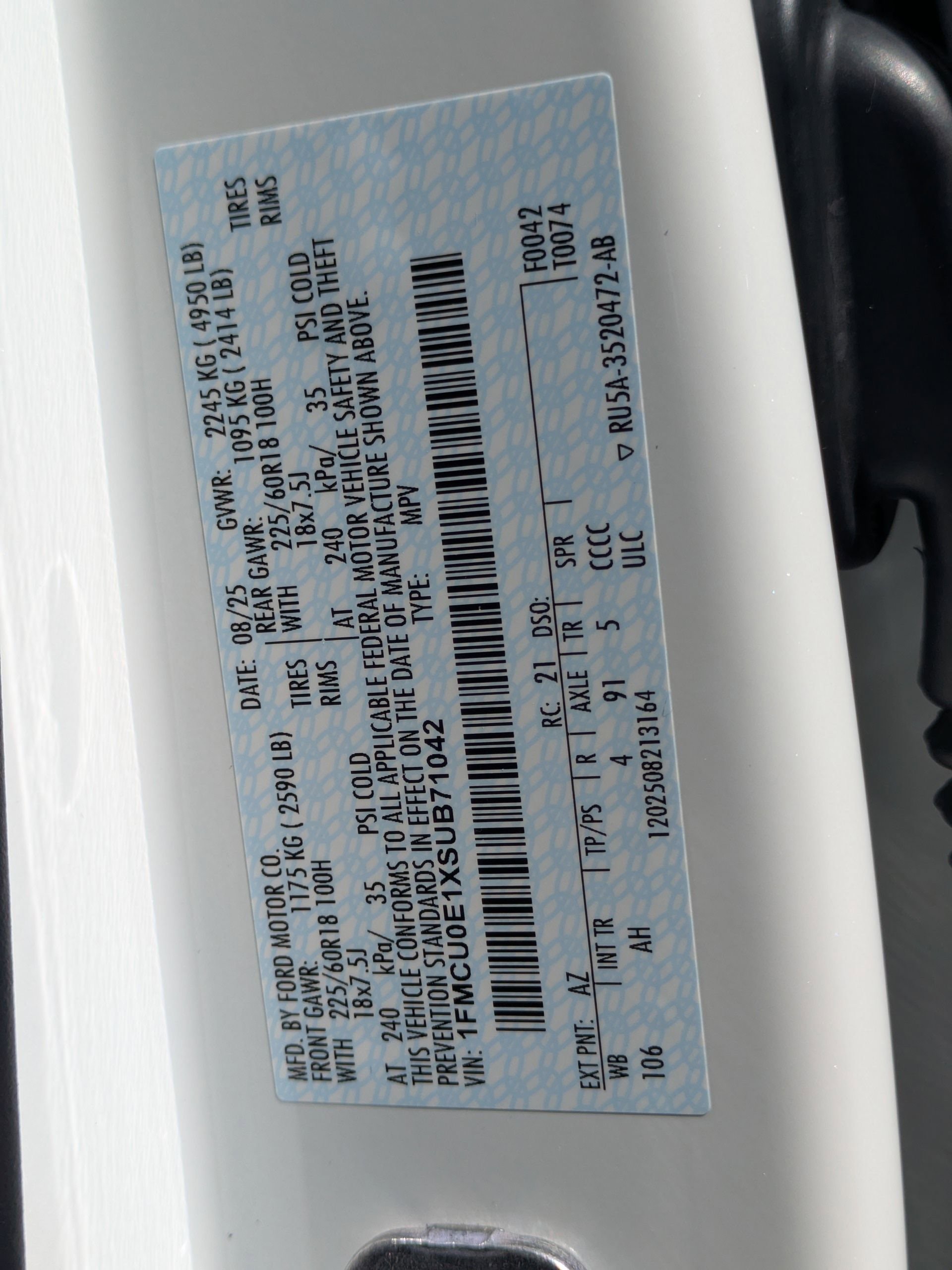 New 2025 Ford Escape SE w/ PHEV Premium Package image 44