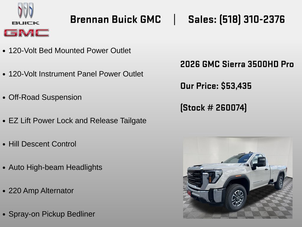 New 2026 GMC Sierra 3500 Pro AWD/4WD image 18