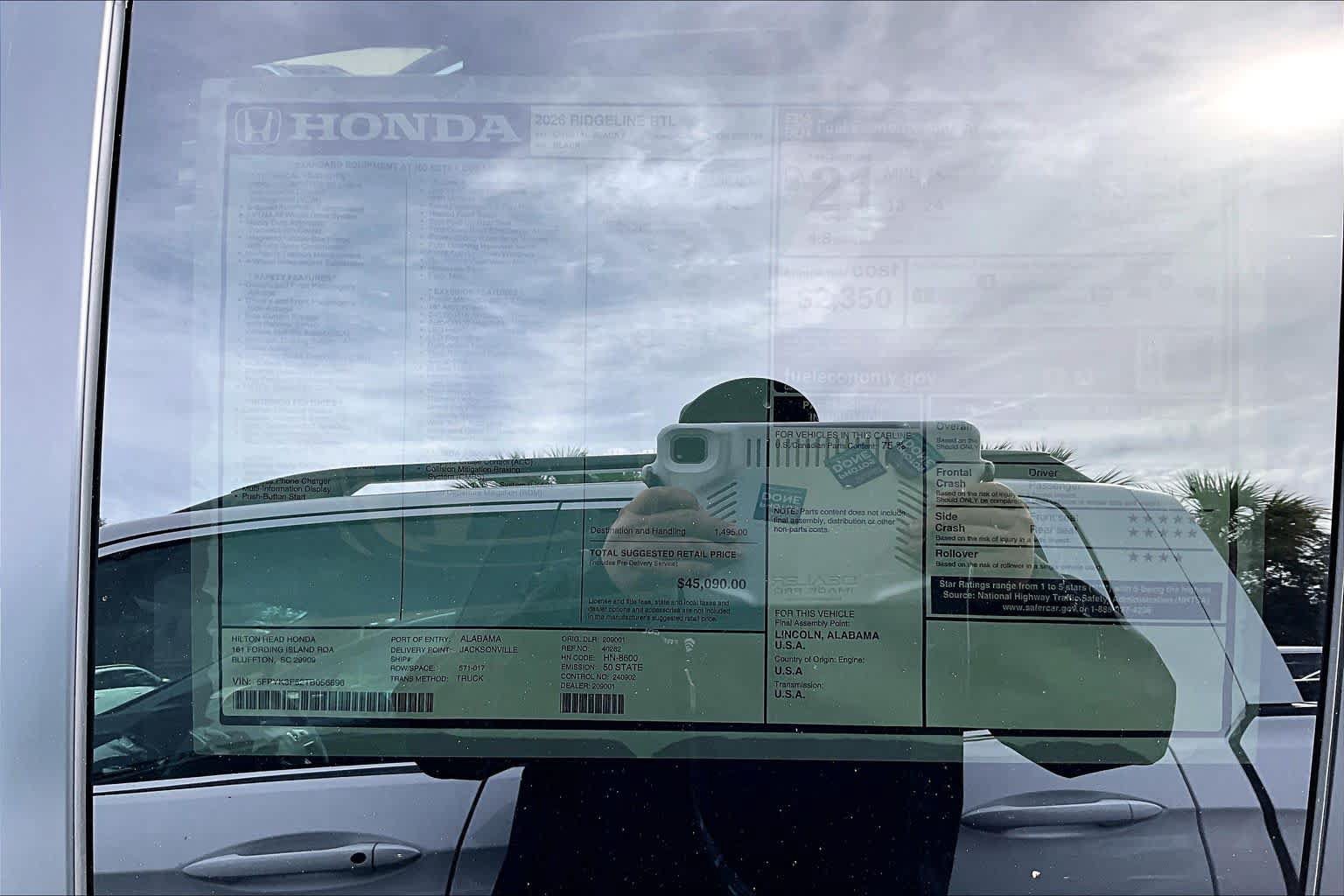 New 2026 Honda Ridgeline RTL image 17