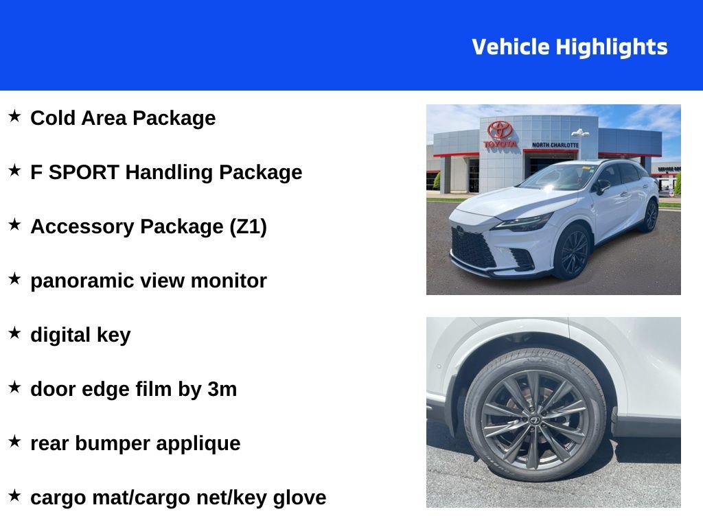 Used 2023 Lexus RX 350 F Sport w/ Accessory Package (Z1) AWD/4WD image 4