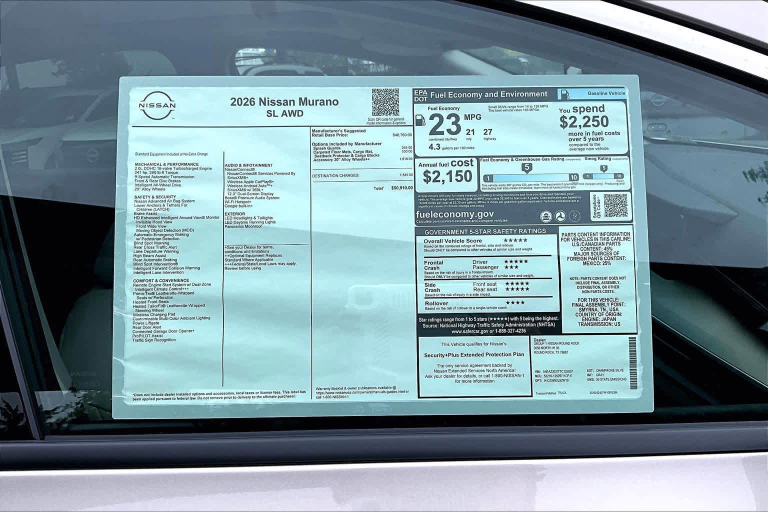 New 2026 Nissan Murano SL AWD/4WD image 19