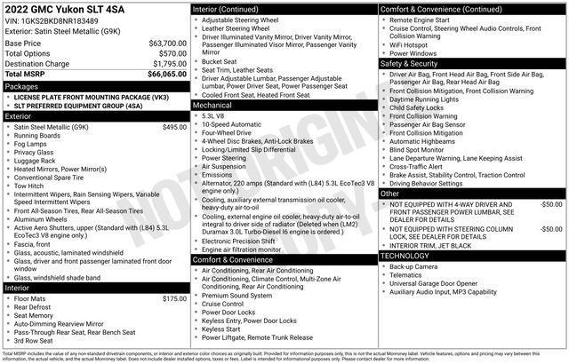 Used 2022 GMC Yukon SLT image 35