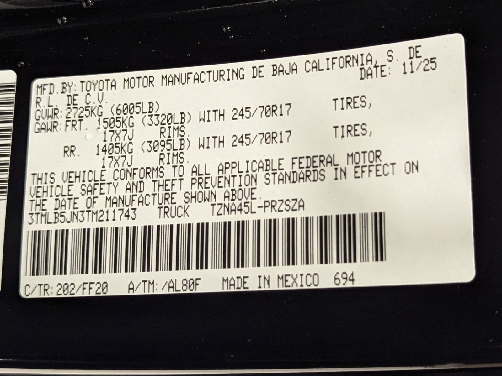 New 2026 Toyota Tacoma SR5 image 17