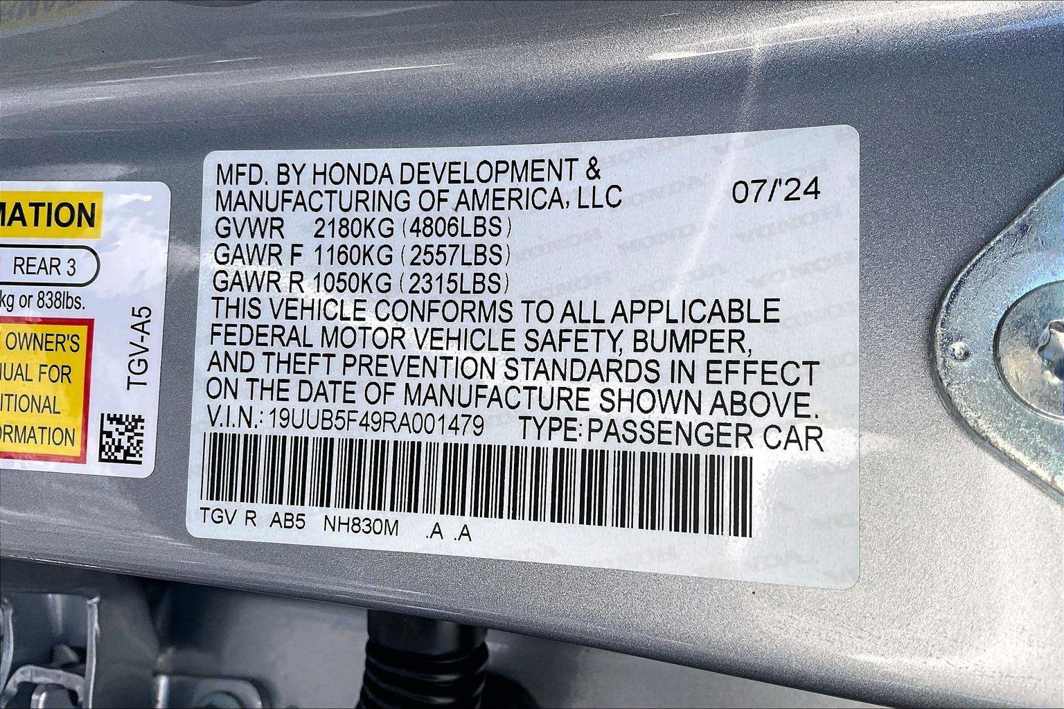 Certified 2024 Acura TLX Technology Package image 35