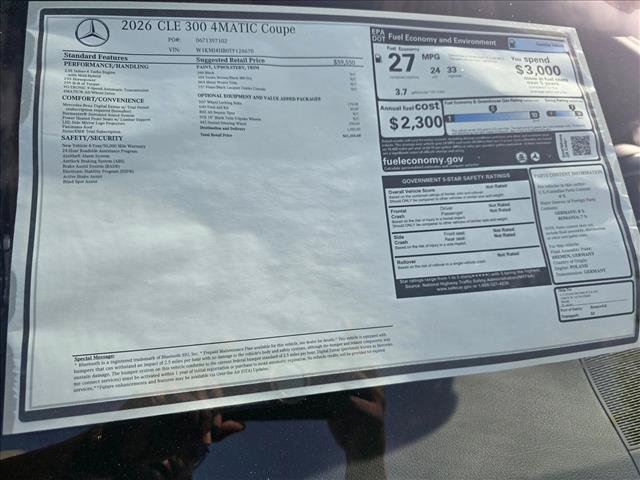 New 2026 Mercedes-Benz CLE 300 4MATIC Coupe image 16