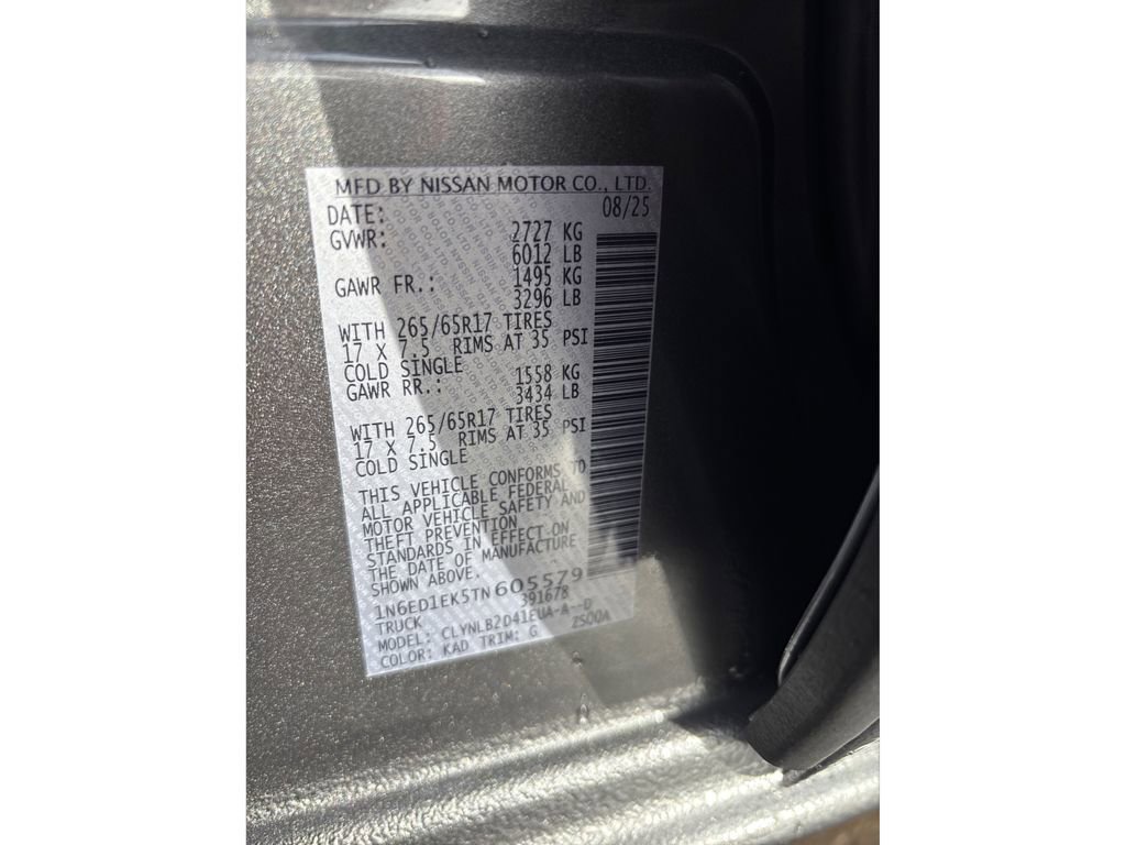 New 2026 Nissan Frontier SV w/ Tow Package image 12