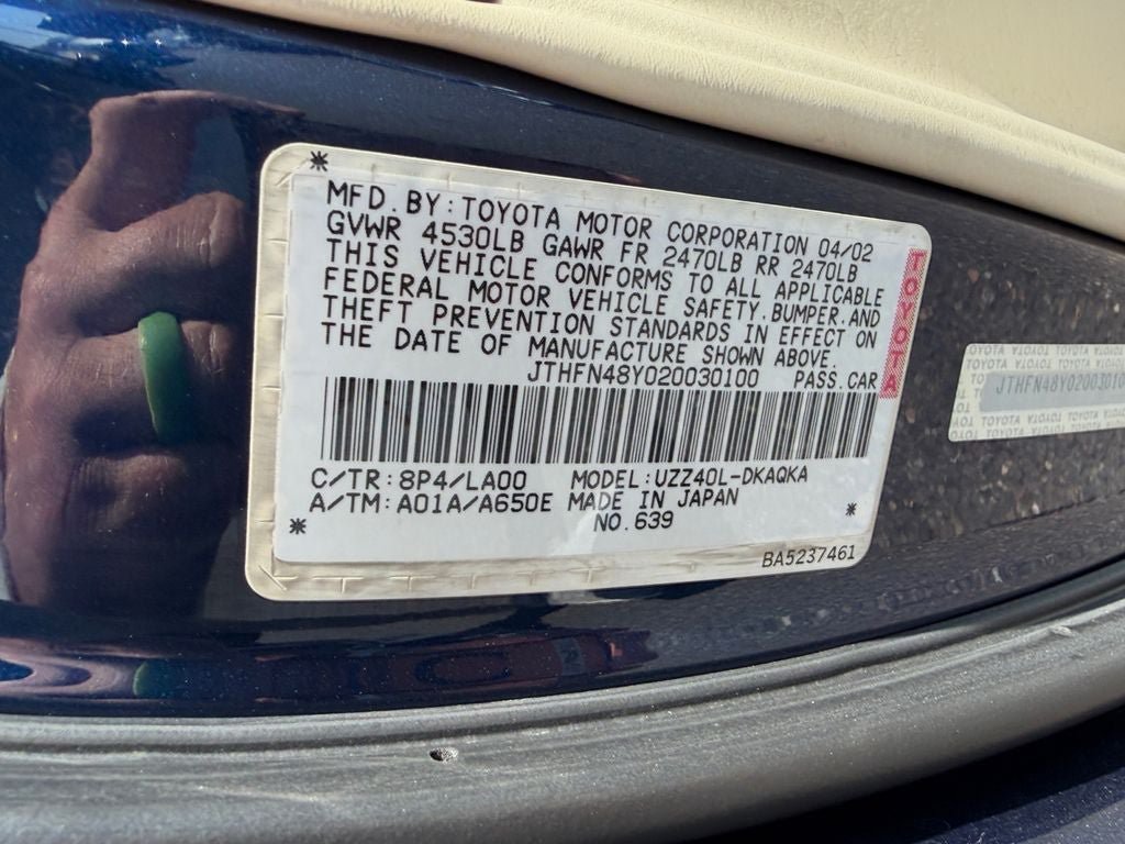 Used 2002 Lexus SC 430 Convertible RWD image 35