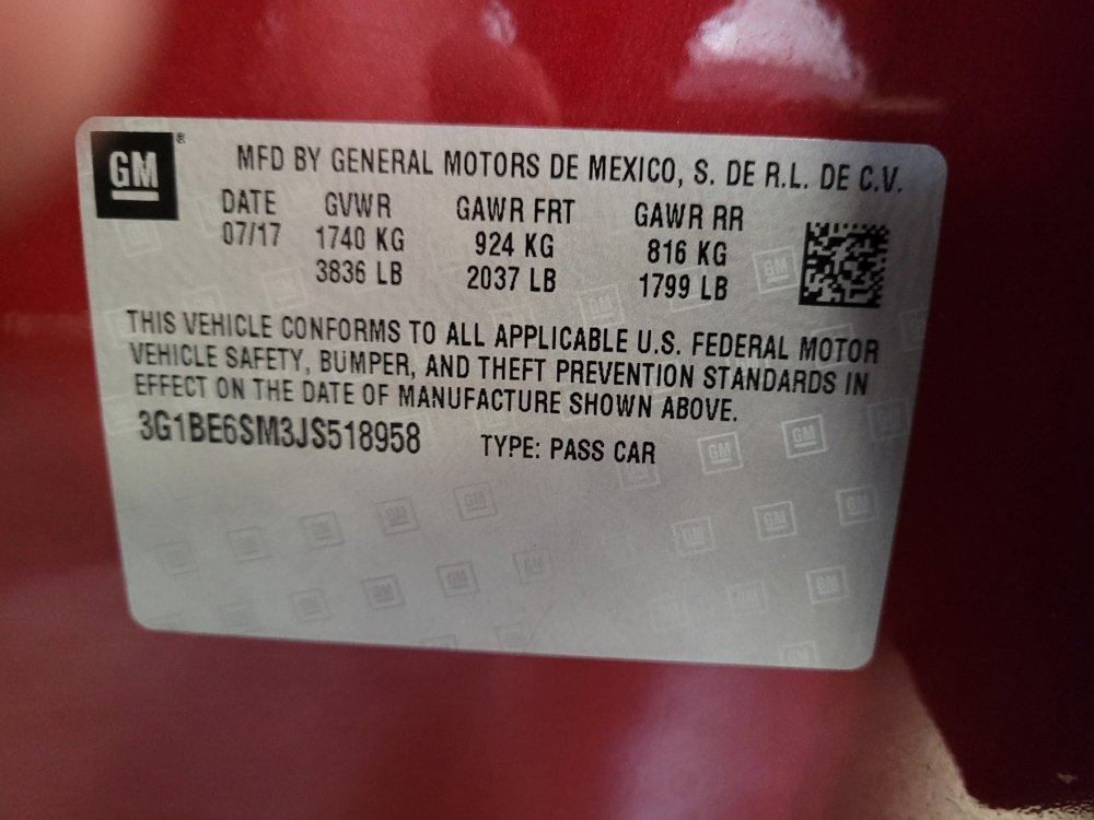 Used 2018 Chevrolet Cruze LT w/ Convenience Package image 33